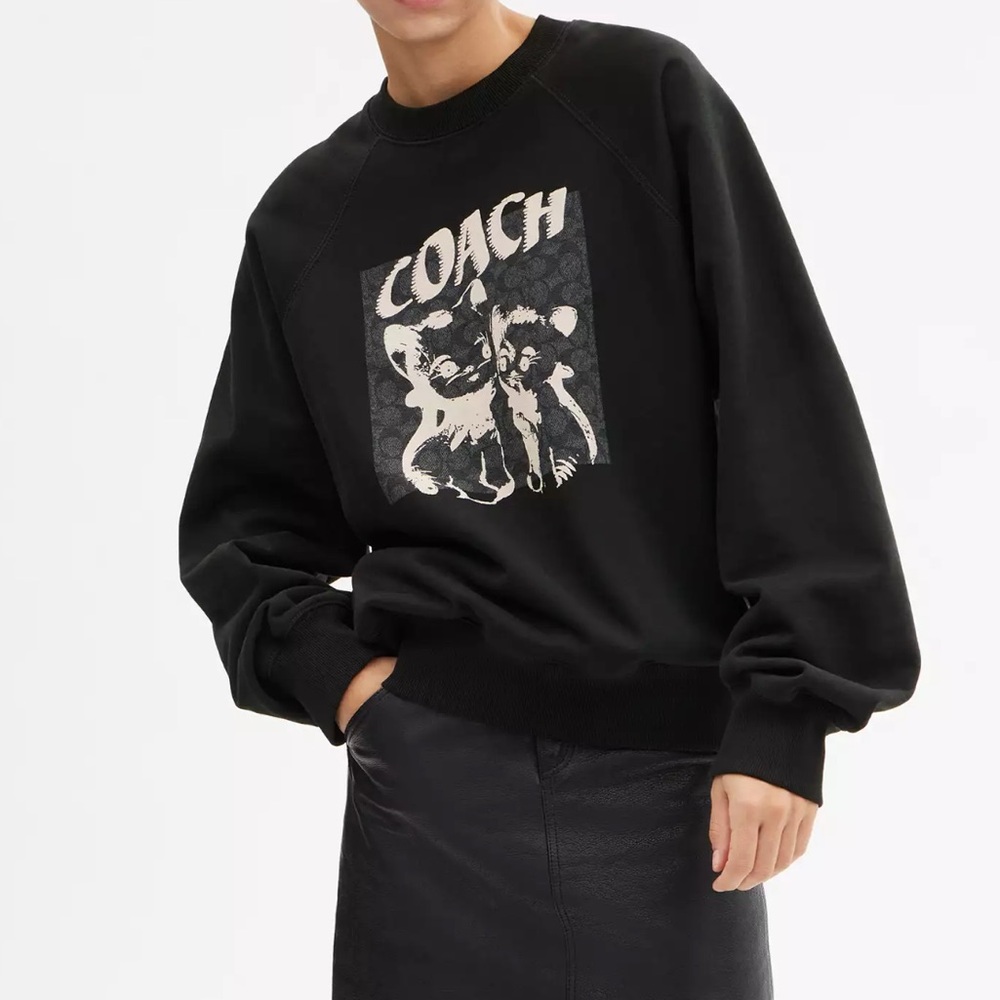 NWT Coach The Lil Nas X Drop Signature Cats Crewneck Sweatshirt - XXL